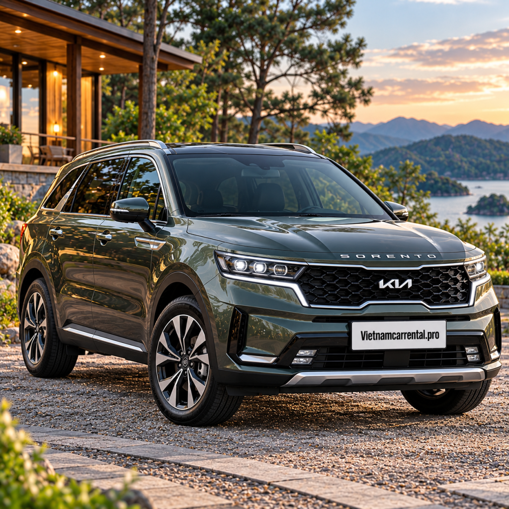 Kia Sorento Bên Hồ Hoàng Hôn
